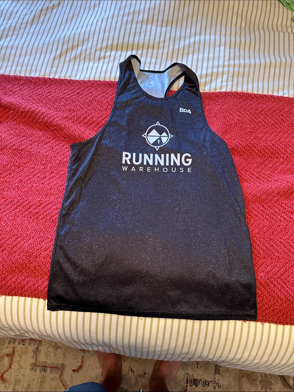 Men’s Black Tank Top - BOA Logo